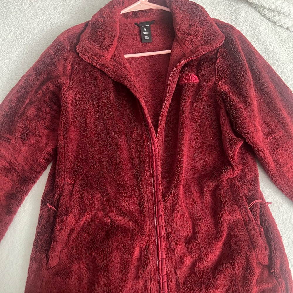 The North Face Women's Plush Red Teddy Jacket
